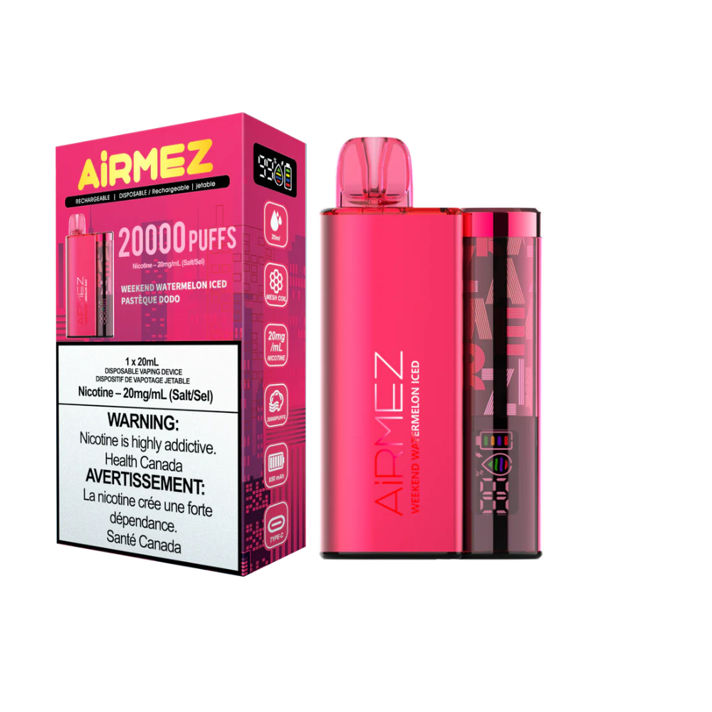 Airmez Disposable Vape 20mL - Weekend Watermelon Iced