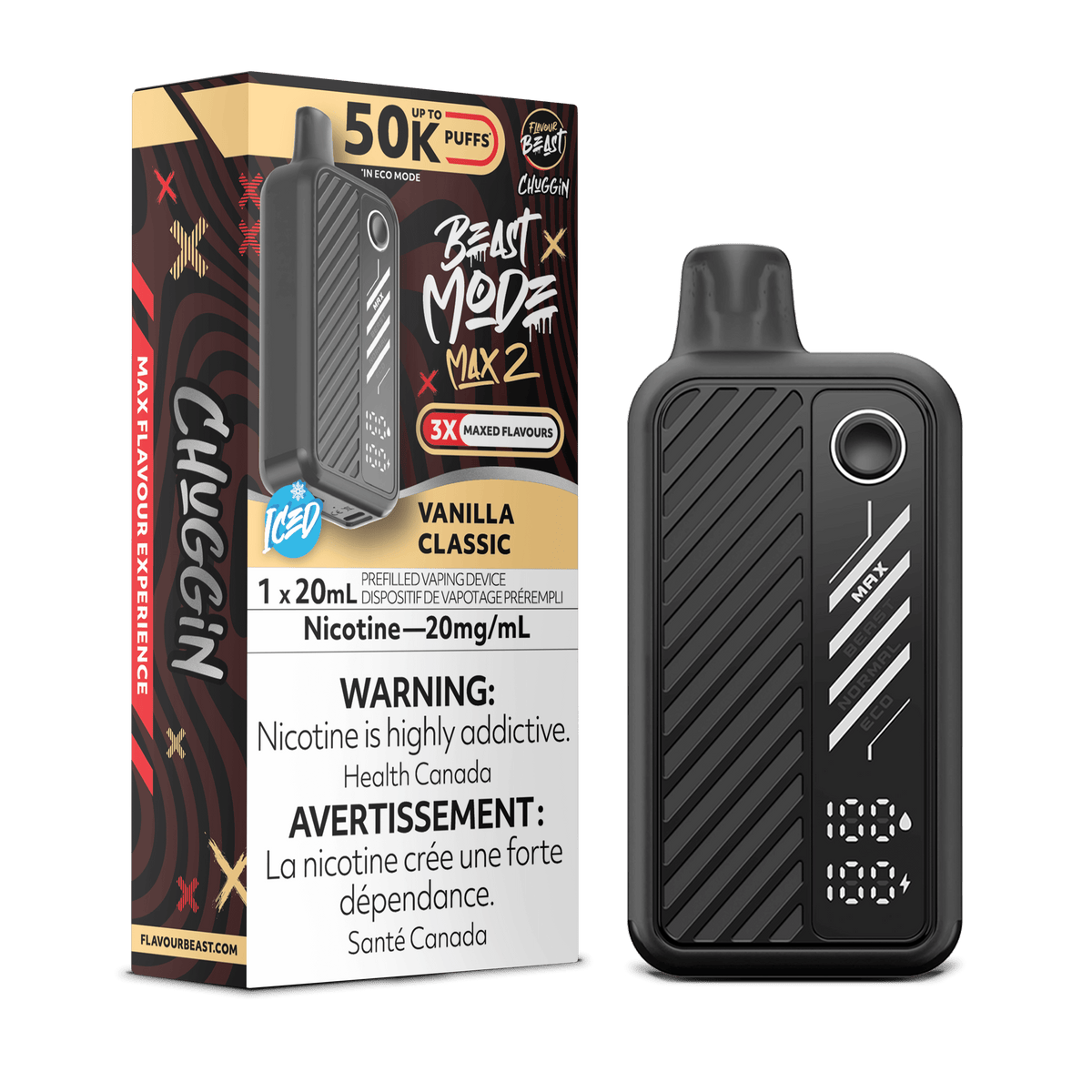 Vanilla Classic - Flavour Beast Beast Mode Max 50K Disposable Vape (20mL)