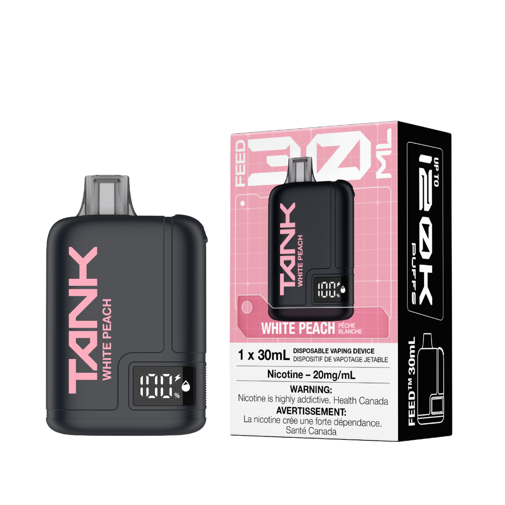 White Peach -FEED Tank 120k Disposable vape