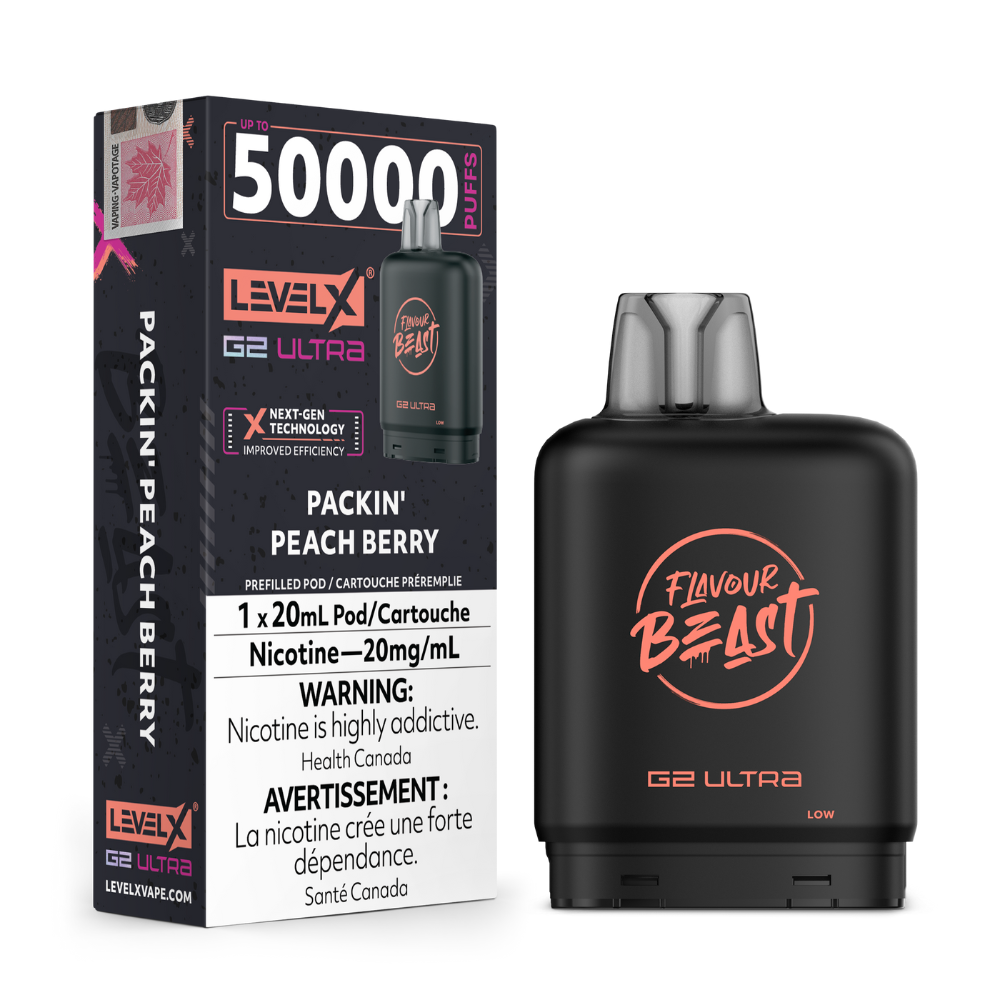 Level X Flavour Beast G2 Ultra 50K – Packin Peach Berry