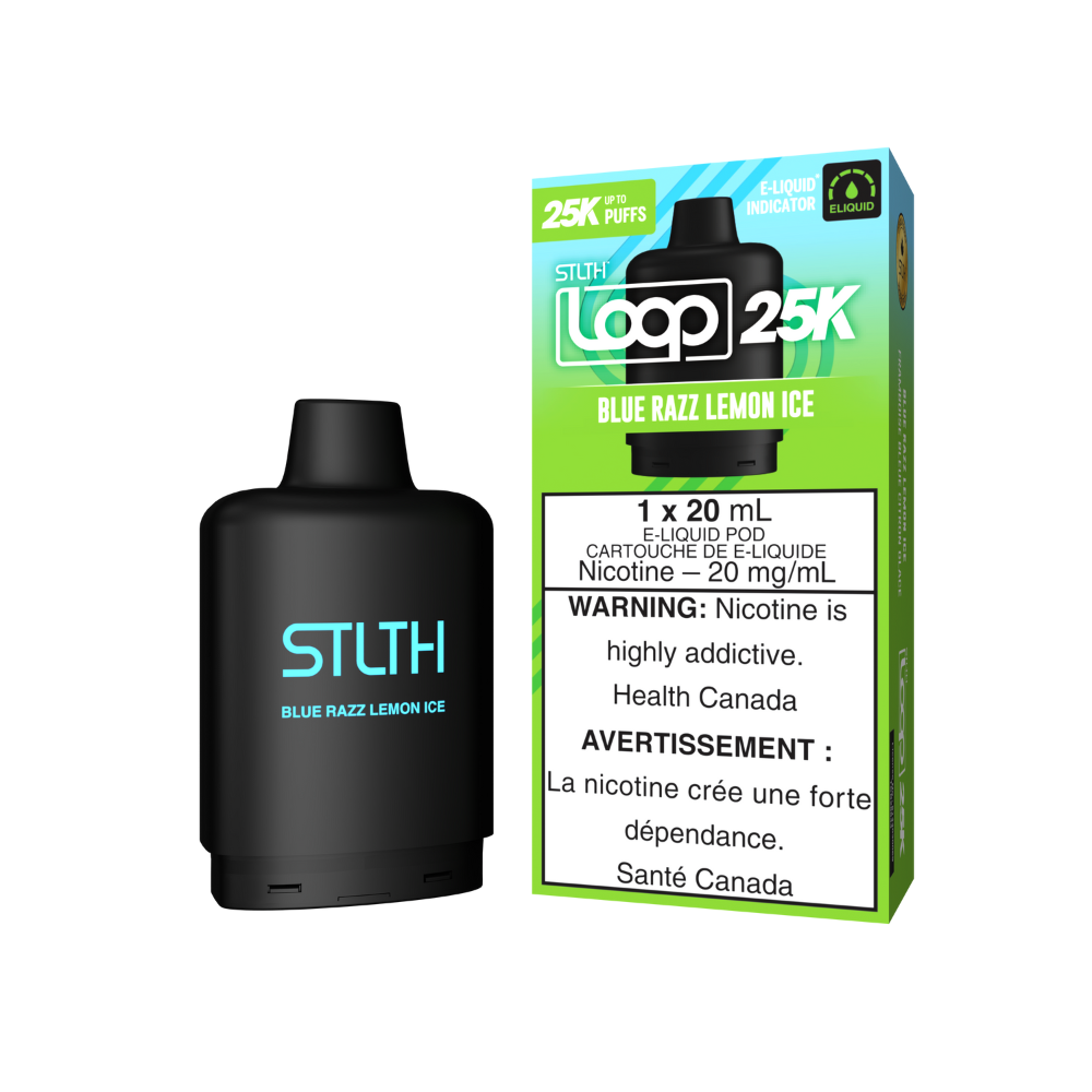 Blue Razz Lemon Ice - STLTH Loop 25K Vape Pod