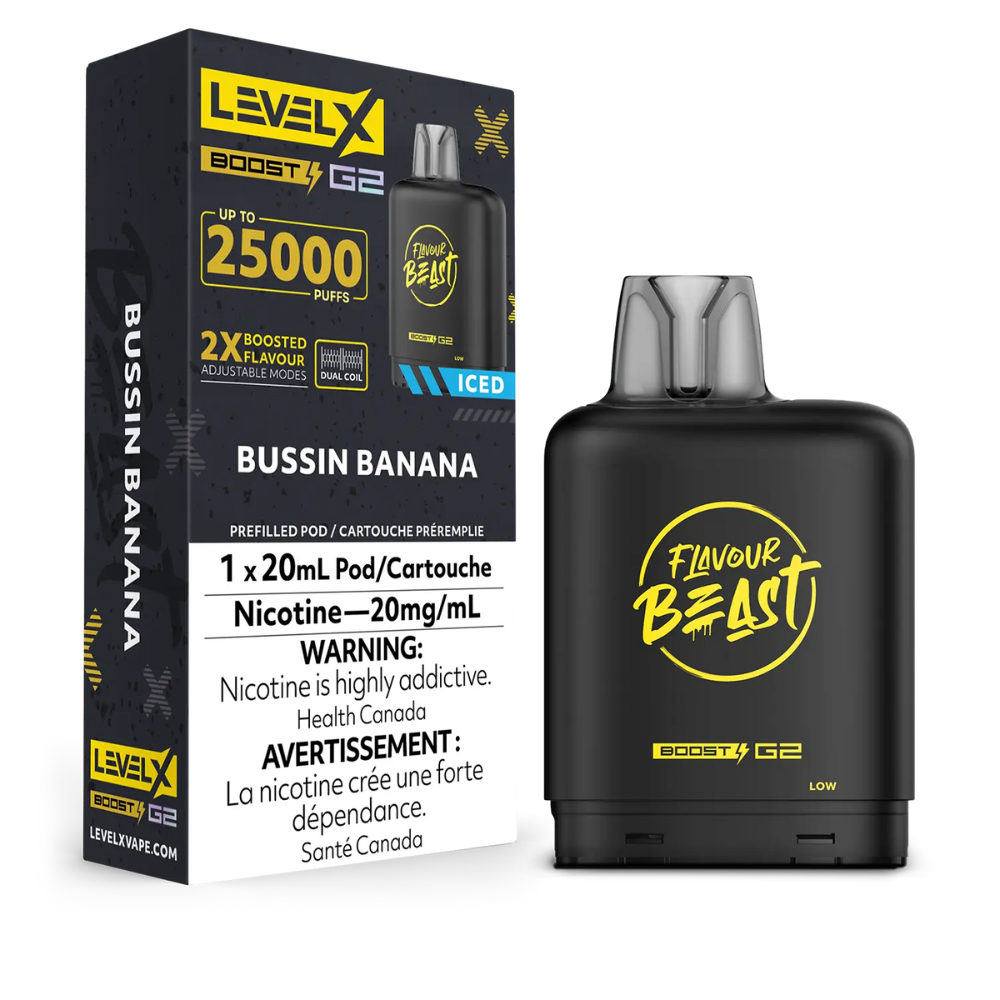Level X Flavour Beast Boost G2 25K – Bussin Banana