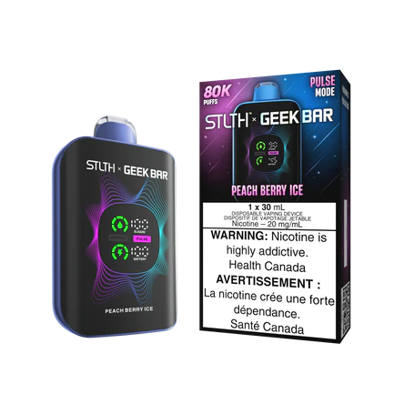 STLTH x Geek Bar 80K Disposable vape - Peach Berry Ice