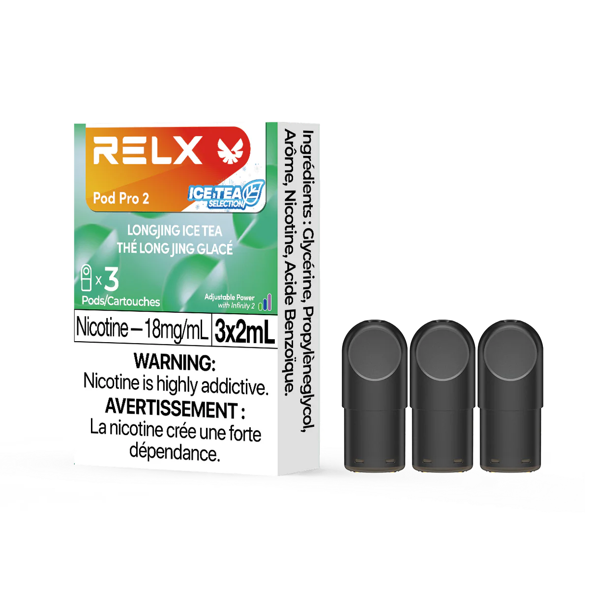 RELX Pod Pro 2 - Longjing Ice Tea (3 Pack)