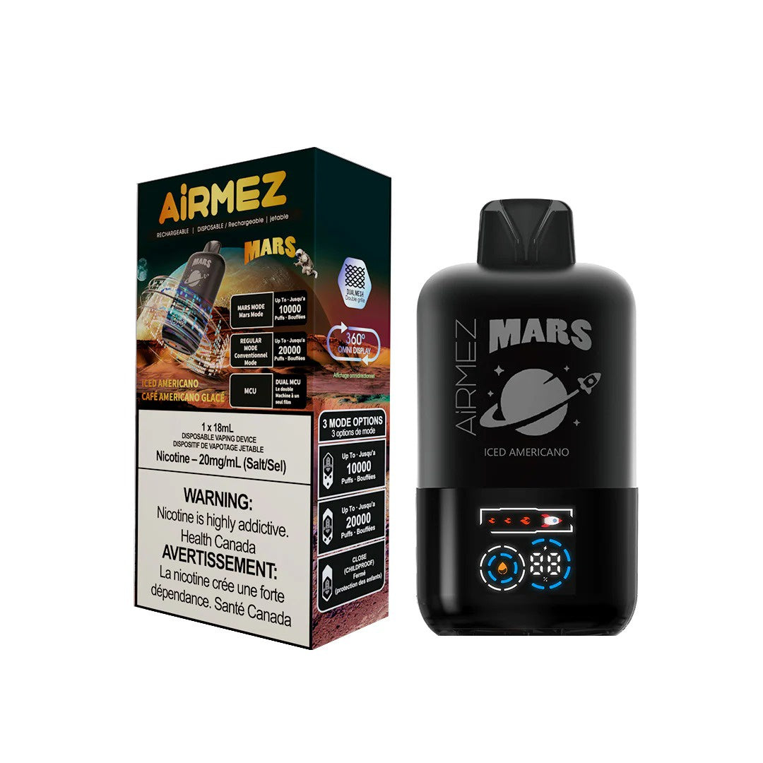Airmez Marz Disposable Vape 18mL - Iced Americano