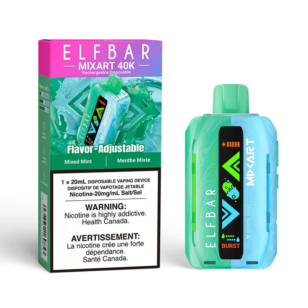 Elf Bar MixArt 40K Disposable Vape - Mixed Mint (20mL)