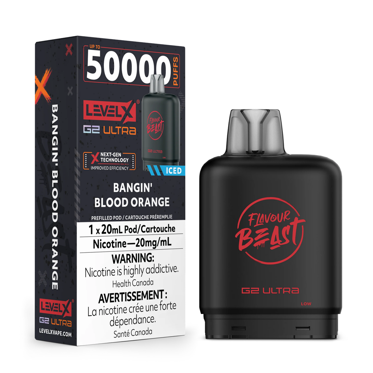 Level X Flavour Beast G2 Ultra 50K – Bangin Blood Orange