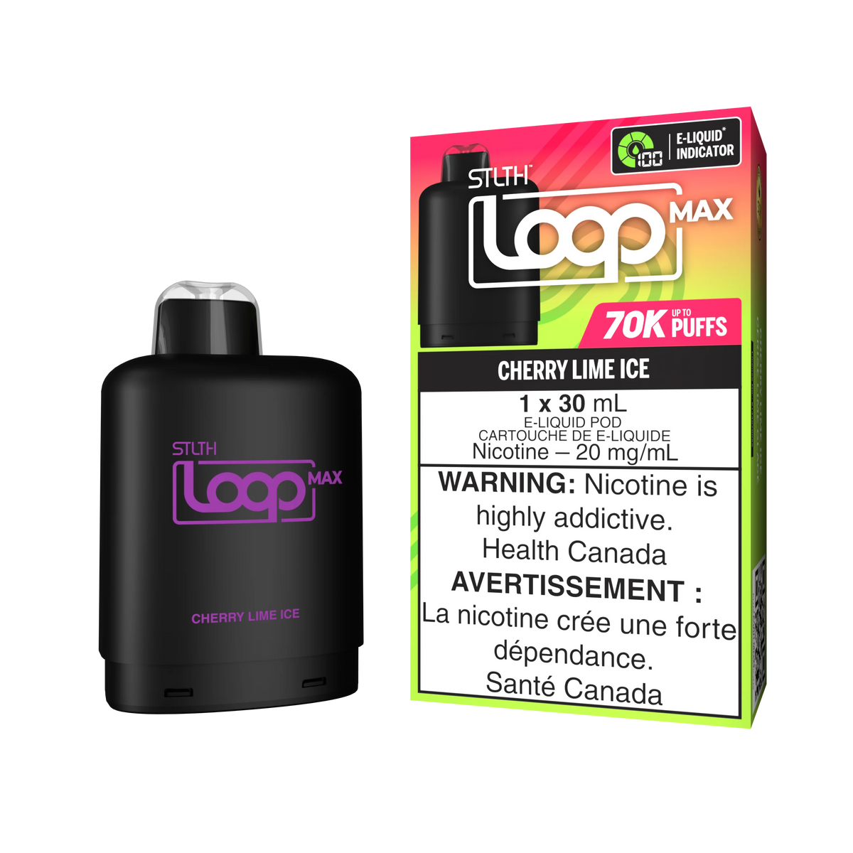 Cherry Lime Ice - STLTH Loop Max 70K Vape Pod