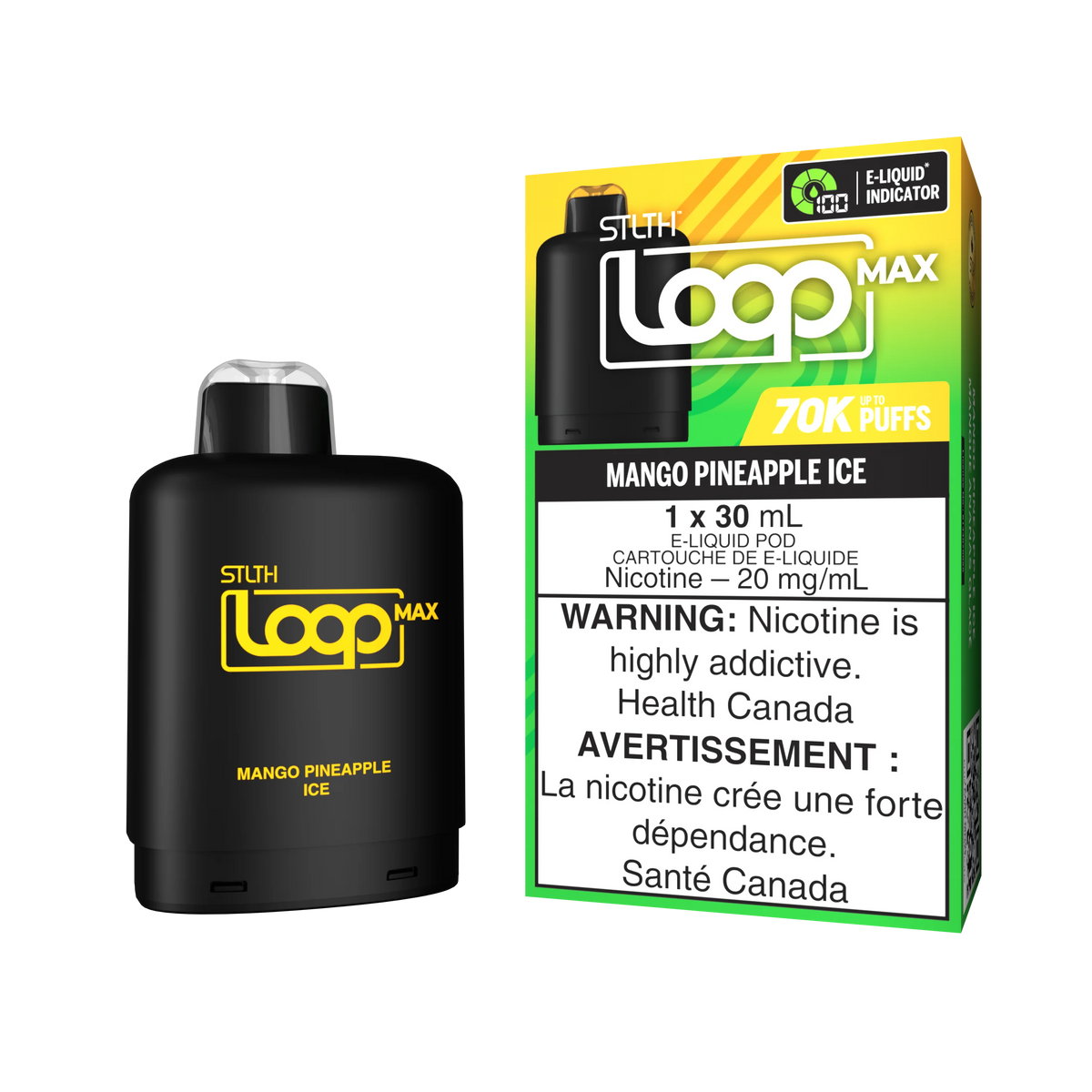 Mango Pineapple Ice - STLTH Loop Max 70K Vape Pod
