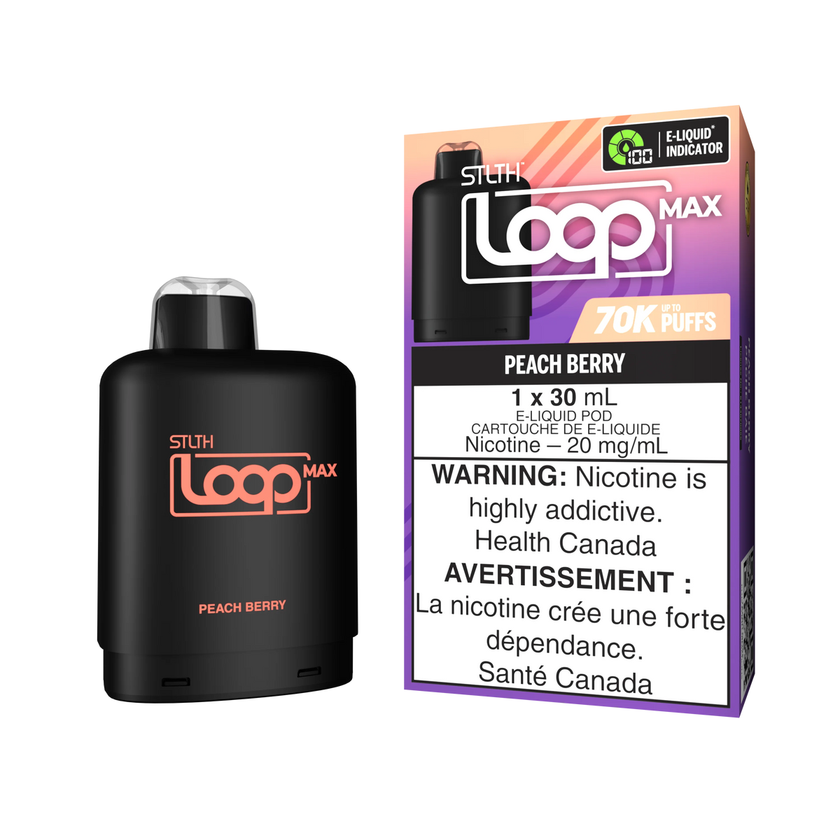 Peach Berry - STLTH Loop Max 70K Vape Pod