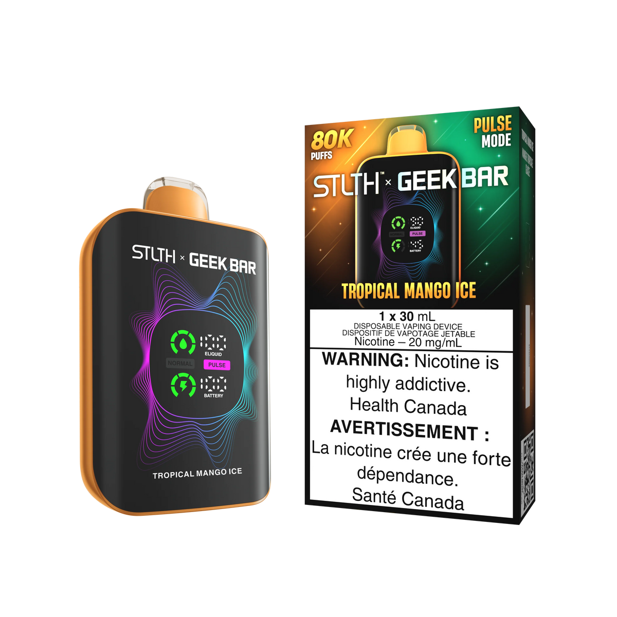 STLTH x Geek Bar 80K Disposable vape - Tropical Mango Ice