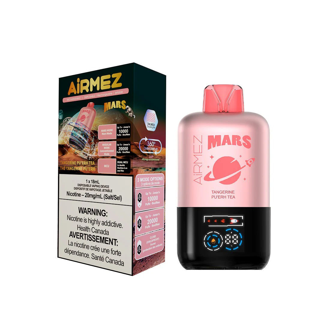 Airmez Marz Disposable Vape 18mL - Tangerine Puerh Tea
