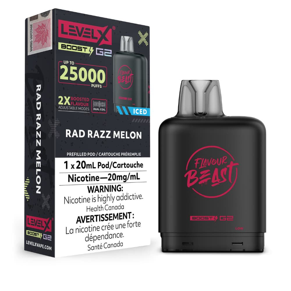 Level X Flavour Beast Boost G2 25K – Rad Razz Melon