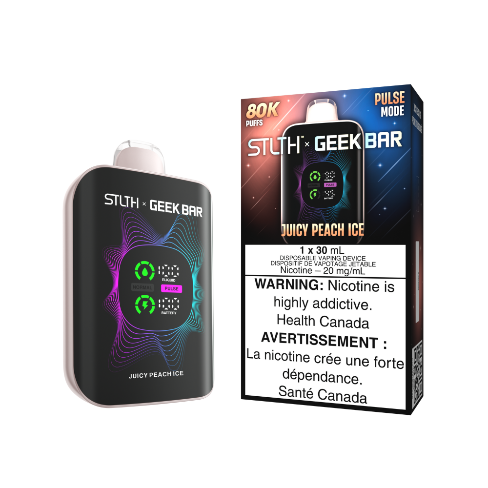 STLTH x Geek Bar 80K Disposable vape - Juicy Peach Ice