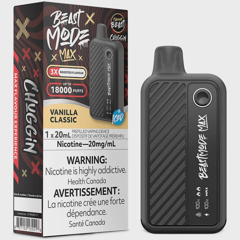 Vanilla Classic- Flavour Beast Beast Mode 18K Disposable Vape (20mL)
