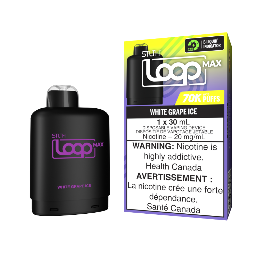 White Grape Ice - STLTH Loop Max 70K Vape Pod
