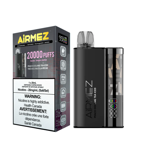 Airmez Disposable Vape 20mL - Peach Oolong  Tea Iced