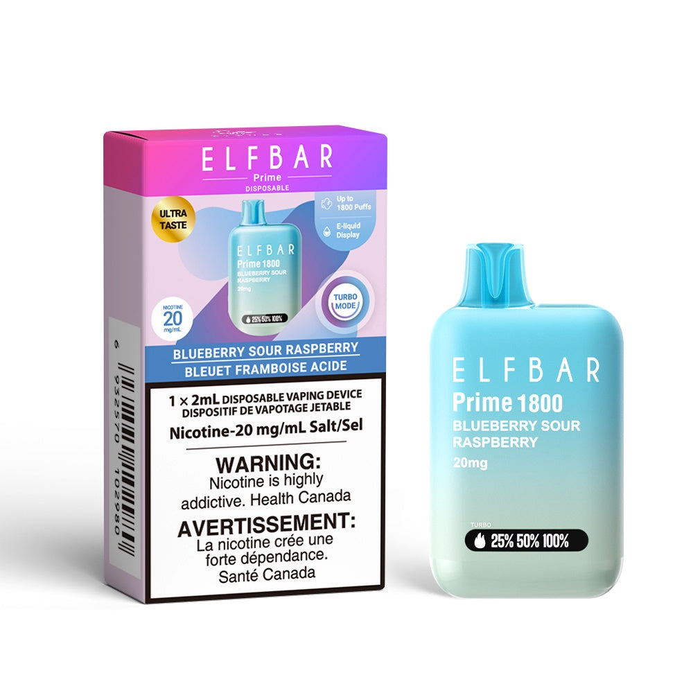 Blueberry Sour Raspberry - Elf Bar Prime 1800 Disposable Vape