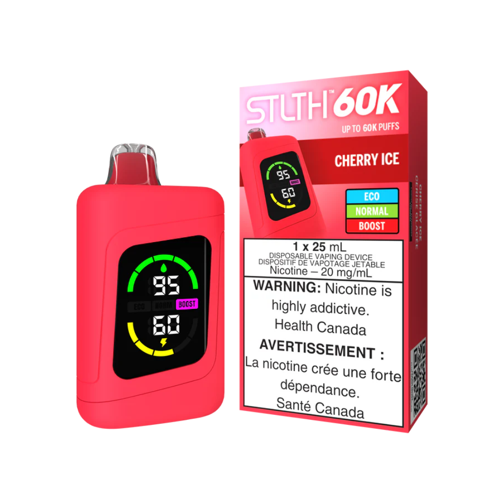 Cherry Ice - STLTH 60K Disposable Vape (25mL)