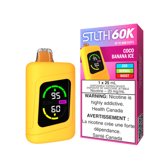 Coco Banana Ice - STLTH 60K Disposable Vape (25mL)