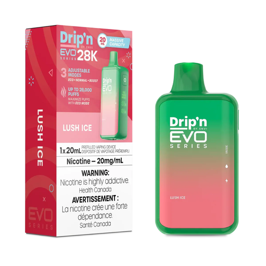 Dripn EVO 28K Disposable Vape - Lush Ice (20mL)