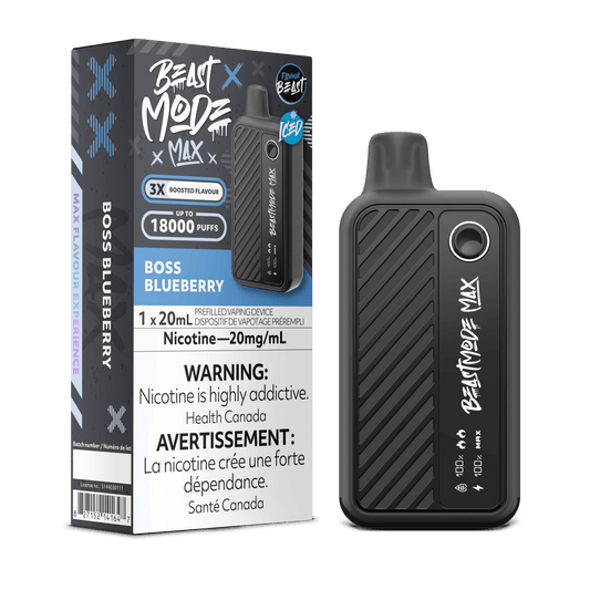 Boss Blueberry - Flavour Beast Beast Mode 18K Disposable Vape (20mL)