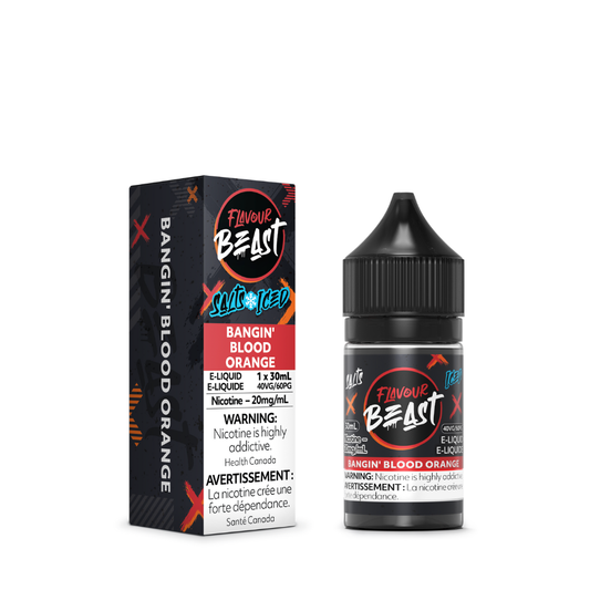 Flavour Beast Vape Juice Salt Nic - Bangin Blood Orange Iced (30mL)