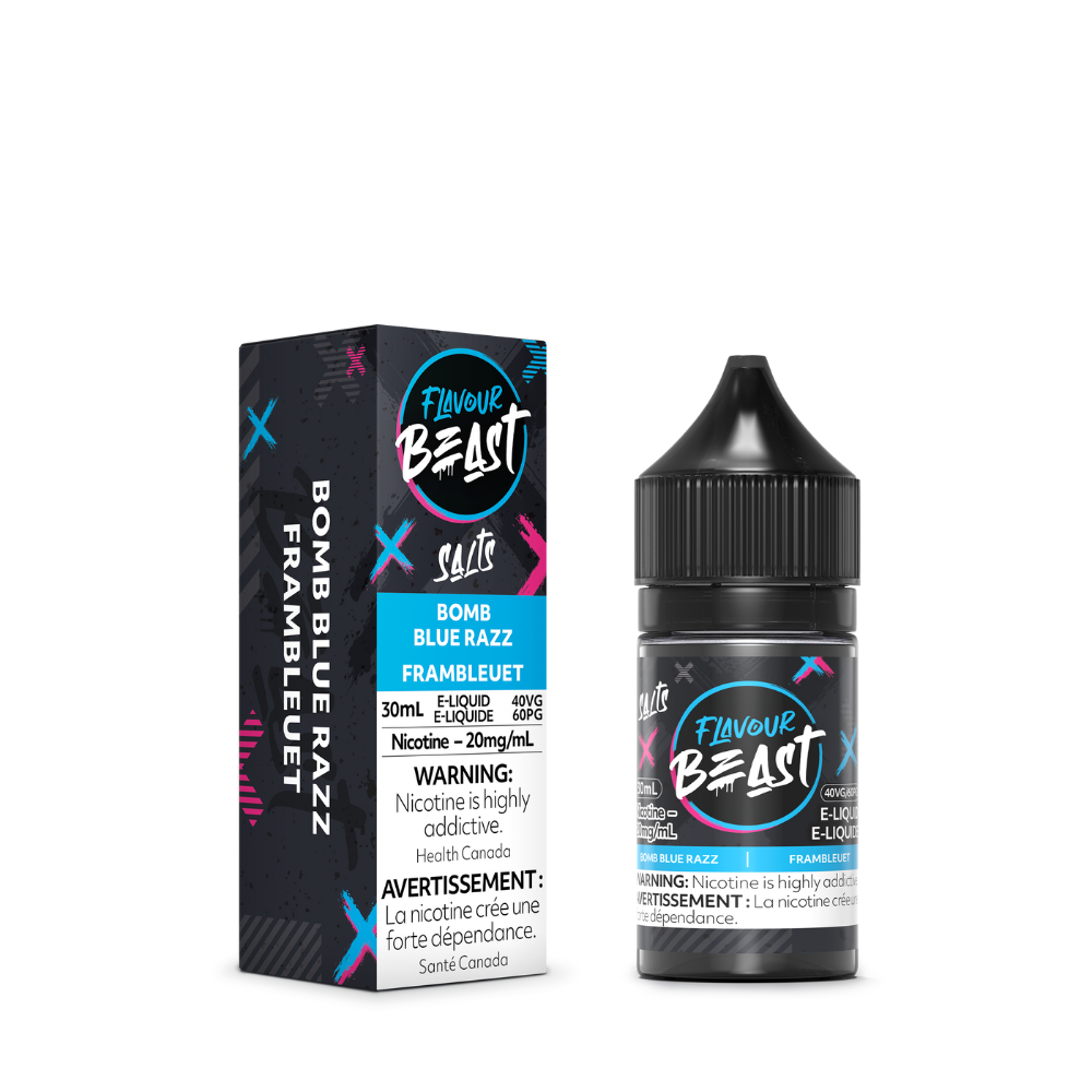 Flavour Beast Vape Juice Salt Nic - Bomb Blue Razz (30mL)