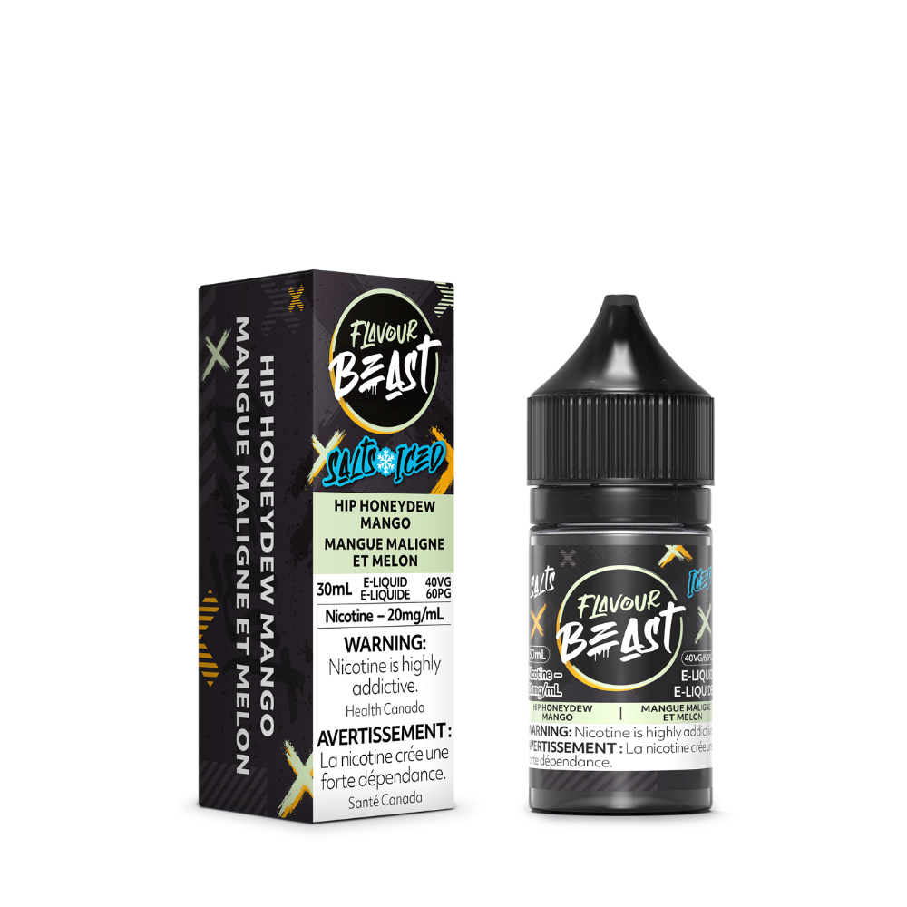 Flavour Beast Vape Juice Salt Nic - Hip Honeydew Mango Iced (30mL)