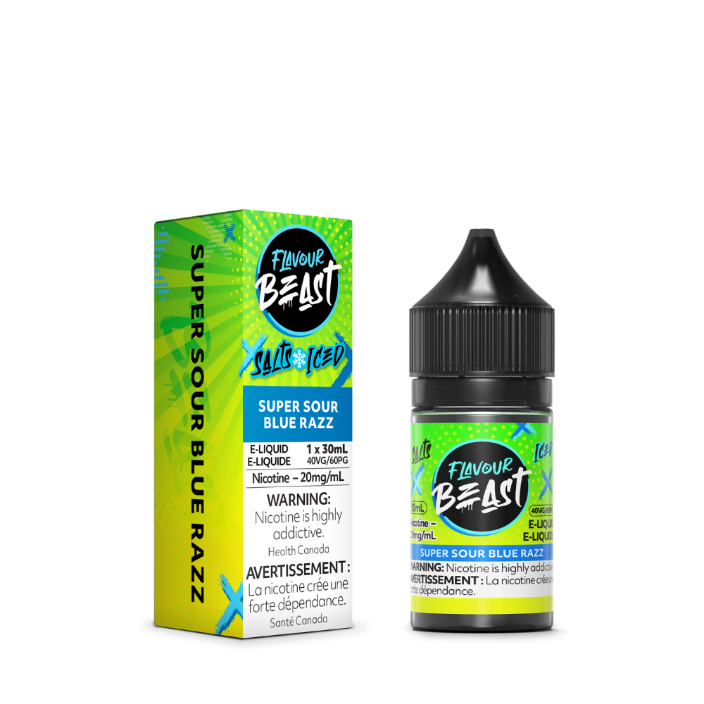 Flavour Beast  Salt Nica Vape Juice - Super Sour Blue Razz
