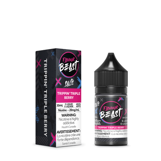 Flavour Beast Vape Juice Salt Nic - Trippin Tripple Berry (30mL)