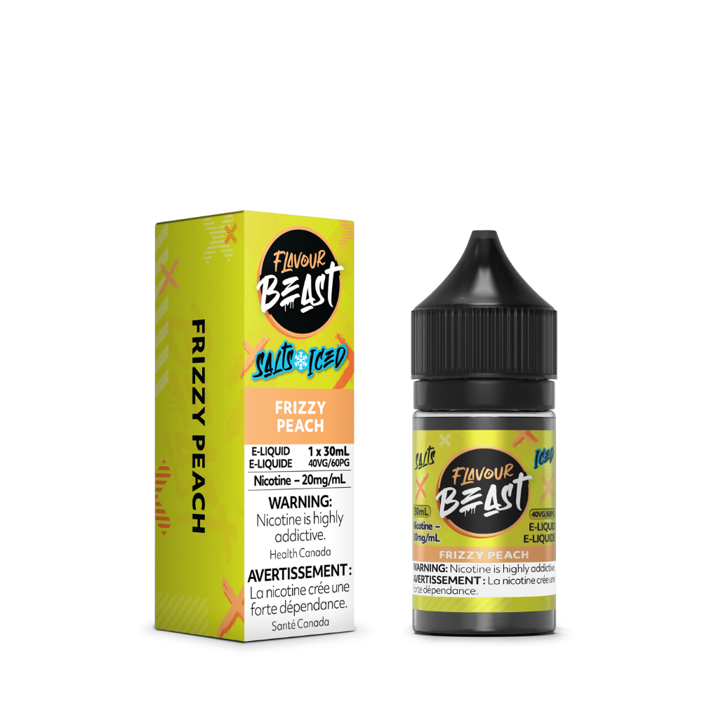 Flavour Beast Vape Juice Salt Nic - Frizzy Peach Iced (30mL)