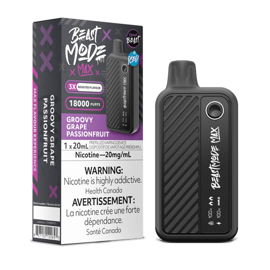 Grovy Grape Passionfurit - Flavour Beast Beast Mode 18K Disposable Vape (20mL)