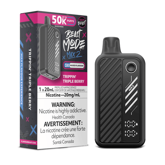 Trippin Triple Berry - Flavour Beast Beast Mode Max 2 50K Disposable Vape (20mL)