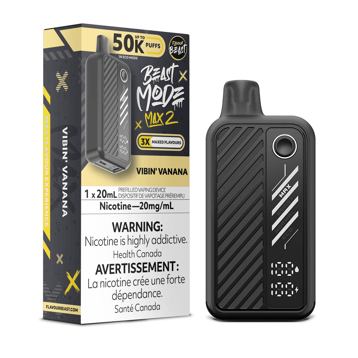 Vibin Vanana - Flavour Beast Beast Mode Max 2 50K Disposable Vape (20mL)