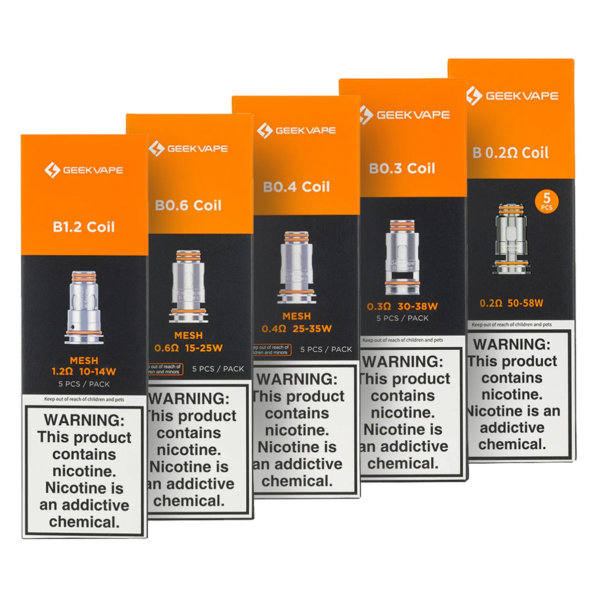 GeekVape B Series Replacement Coils (5pk)