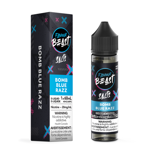 Flavour Beast Vape Juice Salt Nic - Bomb Blue Razz (60mL)
