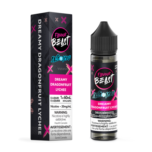 Flavour Beast Vape Juice Salt Nic - Dreamy Dragonfruit Lychee Iced (60mL)
