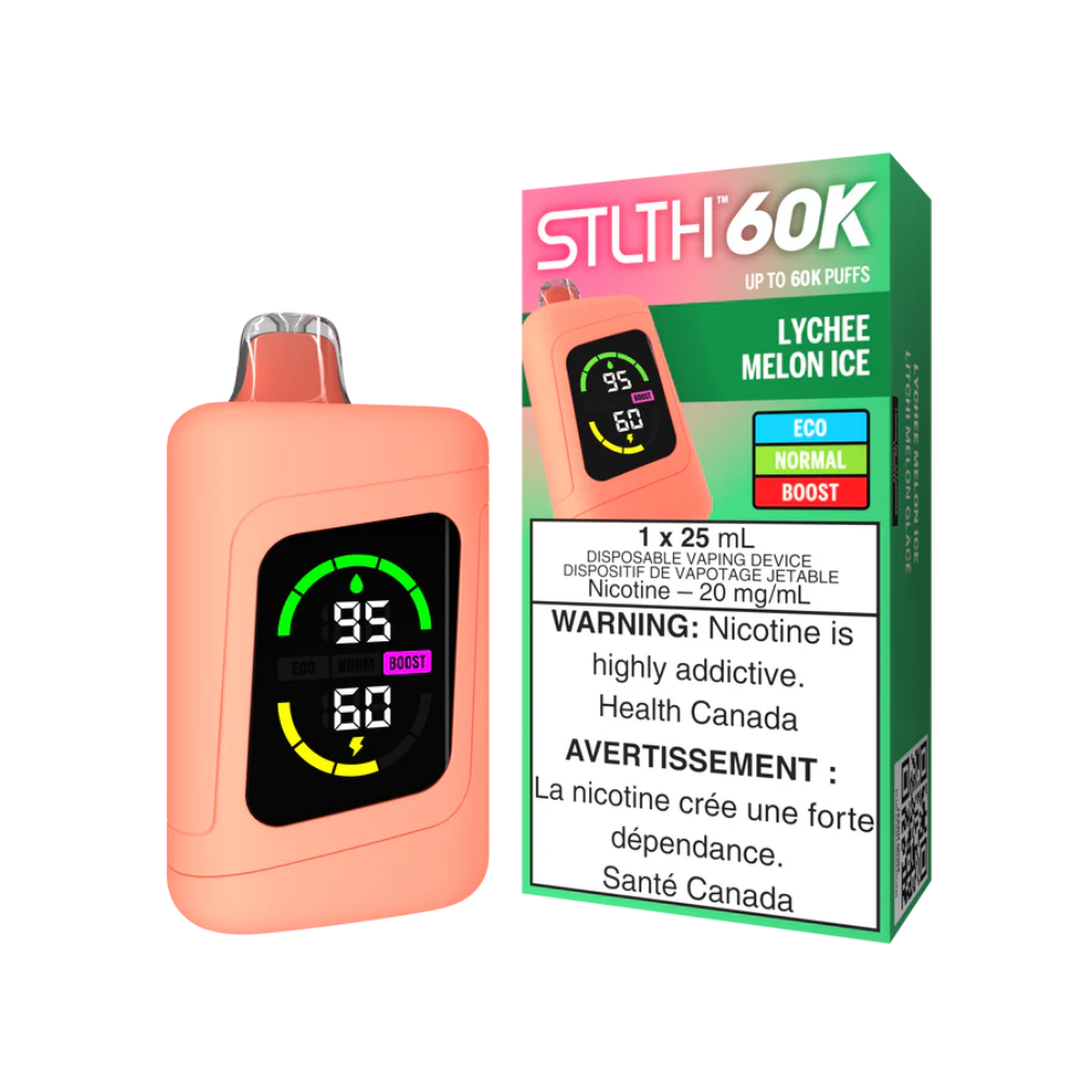 Lychee Melon Ice - STLTH 60K Disposable Vape (25mL)