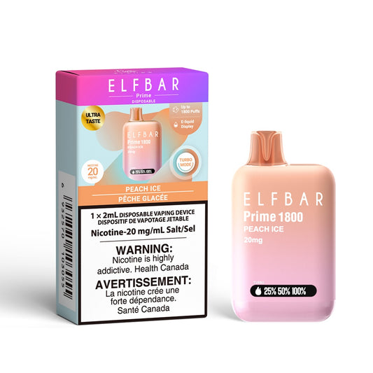 Peach Ice - Elf Bar Prime 1800 Disposable Vape