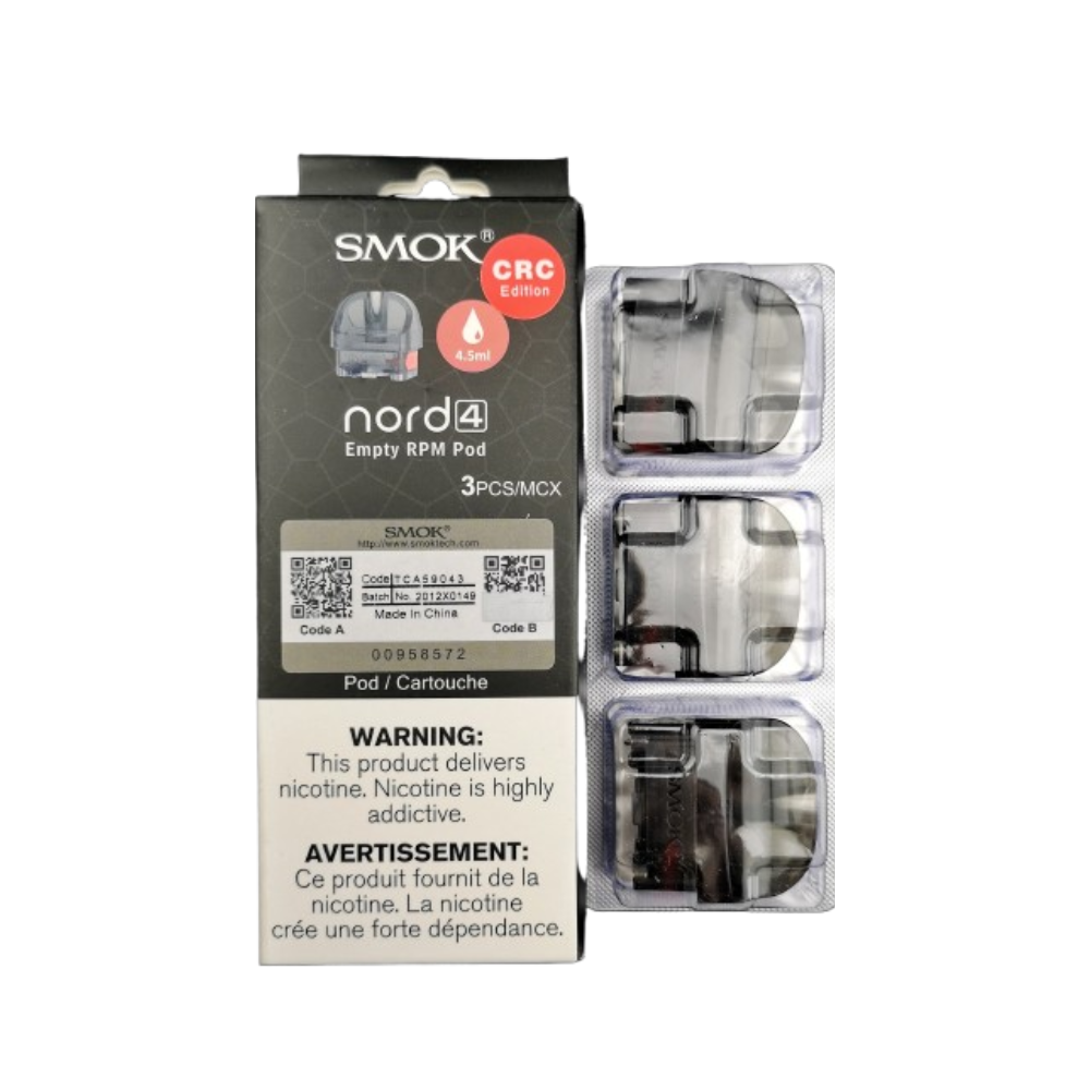 SMOK Nord 4 Empty Replacement Pods (3 Pack) [CRC]
