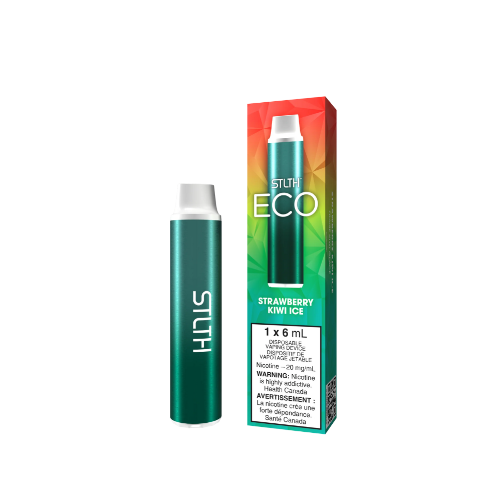 Strawberry Kiwi Ice - STLTH Eco Disposable Vape (6mL)