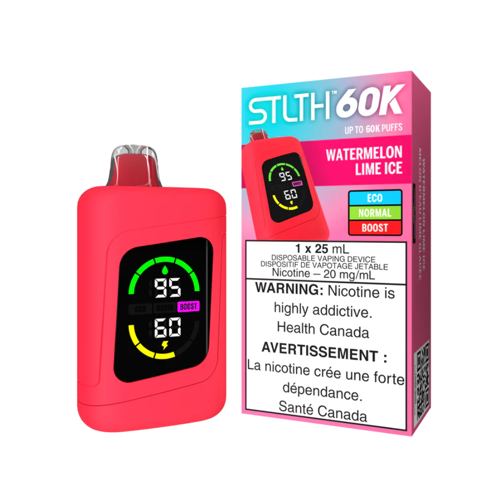 Watermelon Lime Ice - STLTH 60K Disposable Vape (25mL)