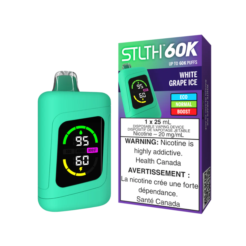 White Grape Ice - STLTH 60K Disposable Vape (25mL)