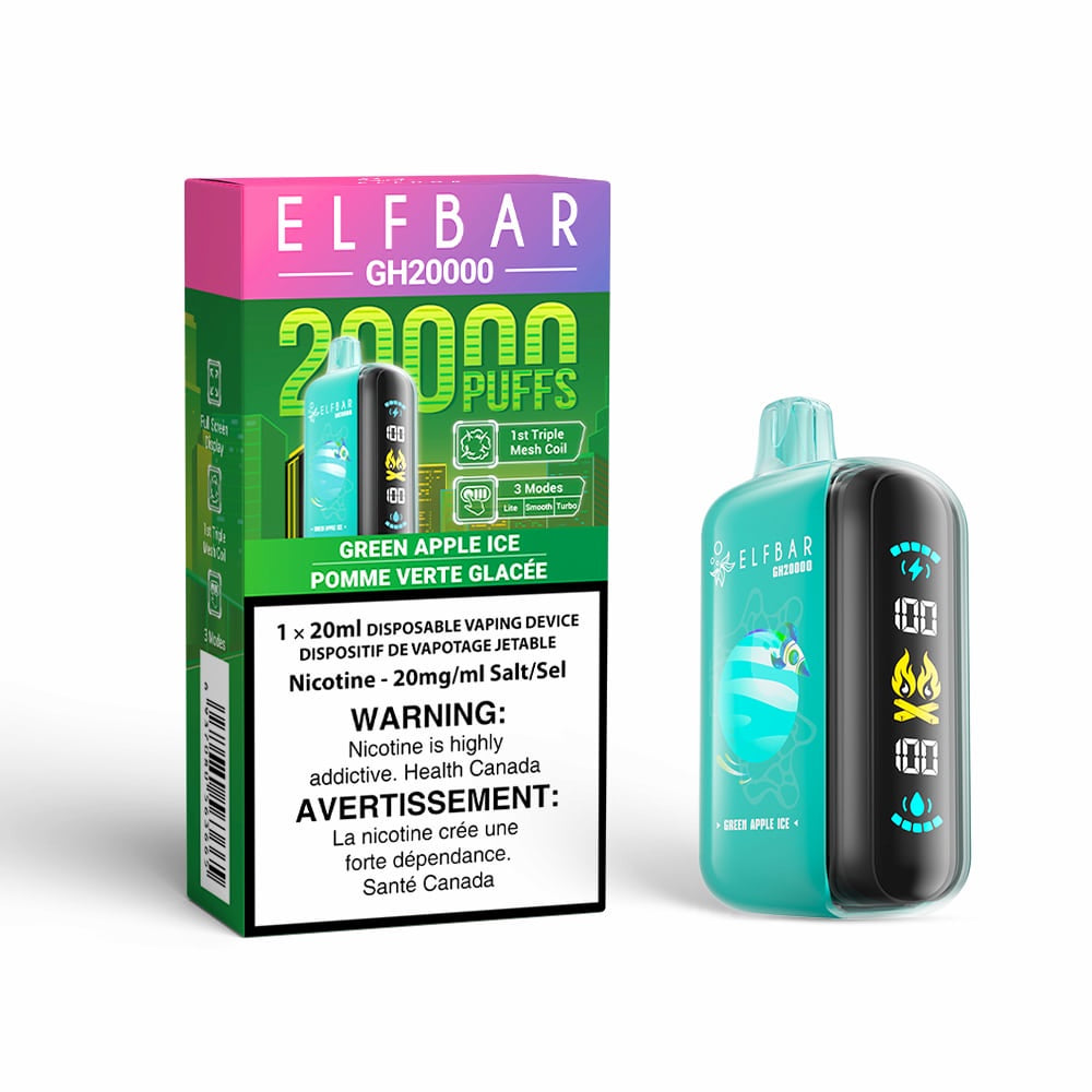 Green Apple Ice - Elf Bar GH20000 Disposable Vape