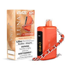 Frizzy Peach G Ice - Kraze Luna Disposable Vape (42k Puffs)