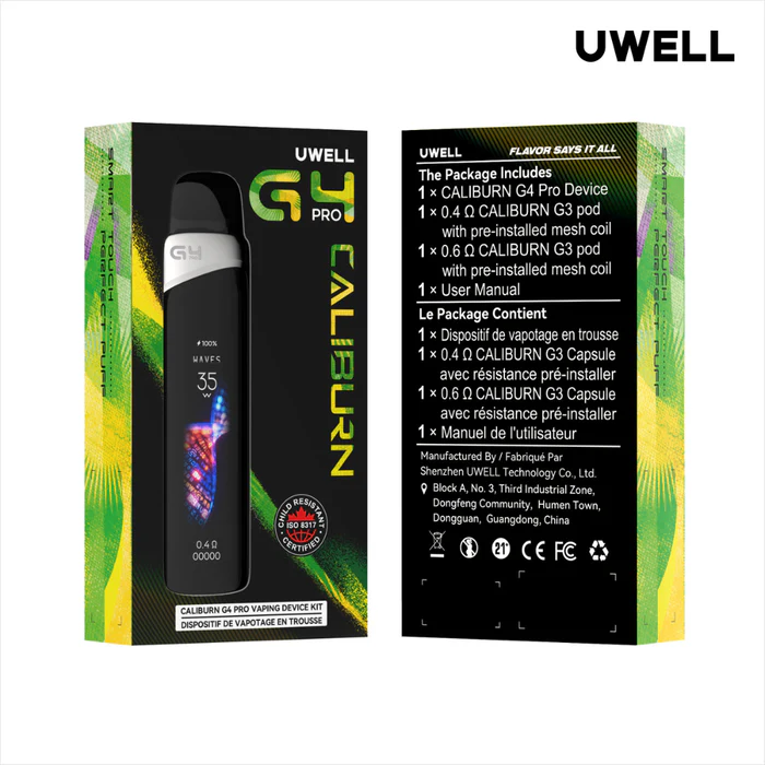 UWELL Caliburn G4 pod kit, Vape Hardware collection