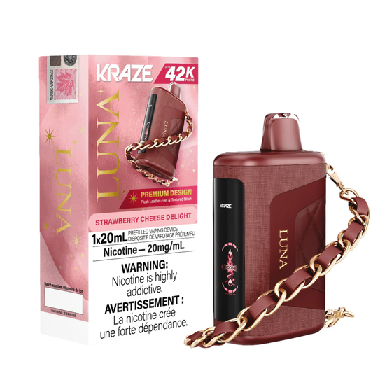 Strawberry Cheese Delight - Kraze Luna Disposable Vape (42K Puffs)