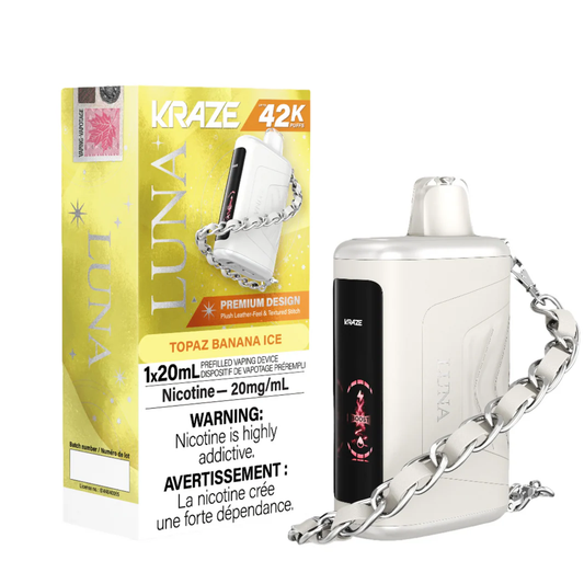 Topaz Banana Ice - Kraze Luna Disposable Vape (42K Puffs)