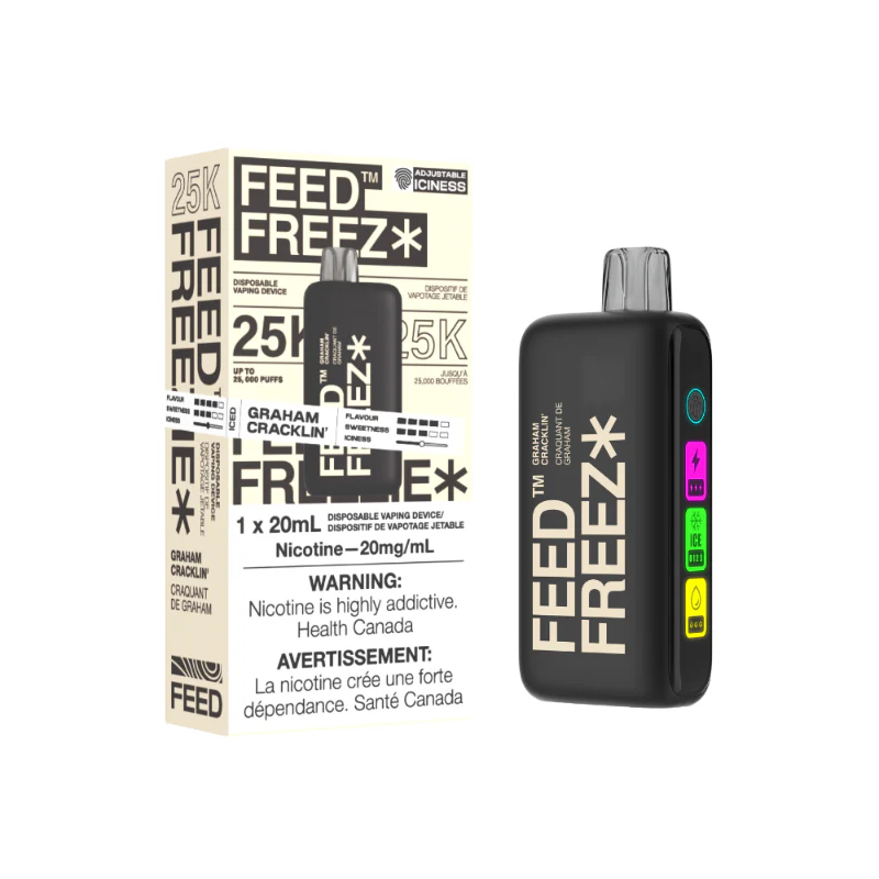 FEED Freezie 25K Disposable Vape - Graham Cracklin (20mL)
